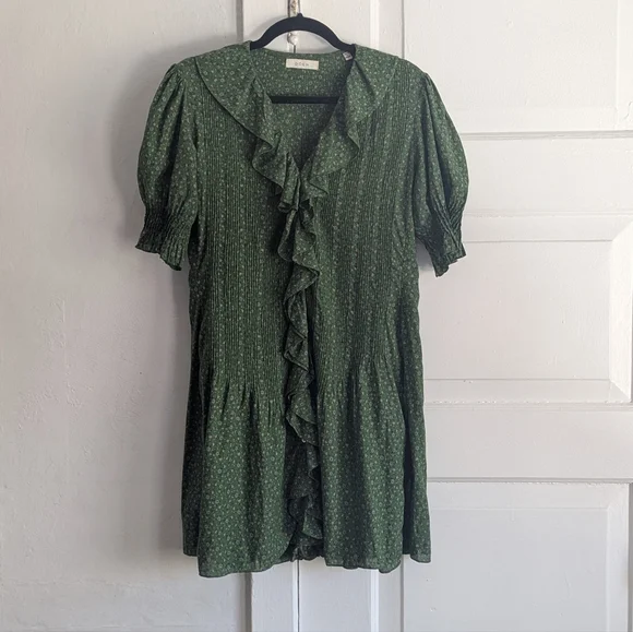 Doen | Dresses | Doen Roan Dress Green Marthas Garden Size Small Altered |  Poshmark